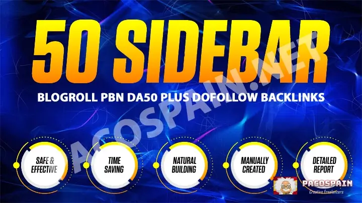 Sidebar Blogroll Dofollow PBN DA 50+ Permanent Home Page Backlinks - Footer